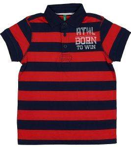 POLO T-SHIRT BENETTON FUN TK ΡΙΓΕ ΜΠΛΕ/ΚΟΚΚΙΝΟ (100 CM)-(3-4 ΕΤΩΝ) POLO T-SHIRT BENETTON FUN TK ΡΙΓΕ ΜΠΛΕ/ΚΟΚΚΙΝΟ (100 CM)-(3-4 ΕΤΩΝ)