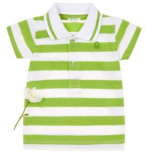POLO T-SHIRT BENETTON FUNZIONE BABY ΡΙΓΕ ΠΡΑΣΙΝΟ/ΛΕΥΚΟ (68 CM)-(6-9 ΜΗΝΩΝ) POLO T-SHIRT BENETTON FUNZIONE BABY ΡΙΓΕ ΠΡΑΣΙΝΟ/ΛΕΥΚΟ (68 CM)-(6-9 ΜΗΝΩΝ)