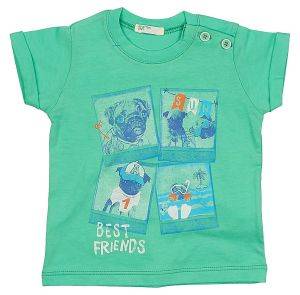 T-SHIRT BENETTON SUMMER HIM ΤΙΡΚΟΥΑΖ (68 CM)-(6-9 ΜΗΝΩΝ) T-SHIRT BENETTON SUMMER HIM ΤΙΡΚΟΥΑΖ (68 CM)-(6-9 ΜΗΝΩΝ)