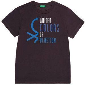 T-SHIRT BENETTON BASIC BOY ΑΝΘΡΑΚΙ/ΜΠΛΕ (100 CM)-(3-4 ΕΤΩΝ) T-SHIRT BENETTON BASIC BOY ΑΝΘΡΑΚΙ/ΜΠΛΕ (100 CM)-(3-4 ΕΤΩΝ)