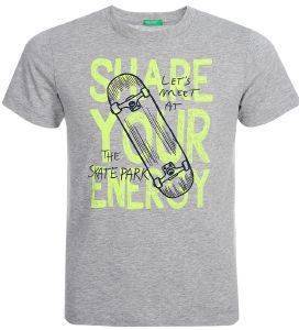 T-SHIRT BENETTON FUNZIONE BOY ΓΚΡΙ (100 CM)-(3-4 ΕΤΩΝ) T-SHIRT BENETTON FUNZIONE BOY ΓΚΡΙ (100 CM)-(3-4 ΕΤΩΝ)