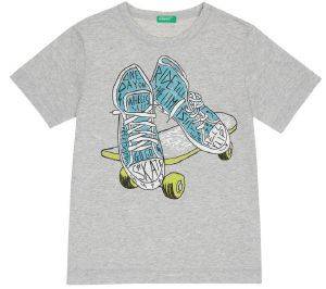 T-SHIRT BENETTON HELLO SUMMER ΓΚΡΙ (110 CM)-(4-5 ΕΤΩΝ) T-SHIRT BENETTON HELLO SUMMER ΓΚΡΙ (110 CM)-(4-5 ΕΤΩΝ)