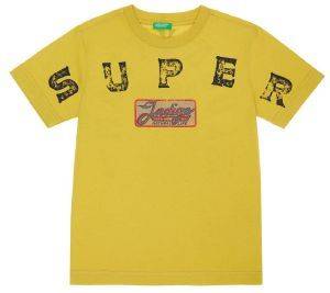 T-SHIRT BENETTON INDIGO BOY ΚΙΤΡΙΝΟ (82 CM)-(1-2 ΕΤΩΝ)