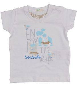 T-SHIRT BENETTON BY THE SEA  (62 CM)-(3-6 )