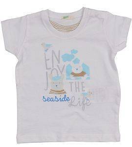 T-SHIRT BENETTON BY THE SEA ΛΕΥΚΟ (74 CM)-(9-12 ΜΗΝΩΝ) T-SHIRT BENETTON BY THE SEA ΛΕΥΚΟ (74 CM)-(9-12 ΜΗΝΩΝ)