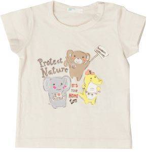 T-SHIRT BENETTON GREEN ROOTS HIM  (62 CM)-(3-6 )