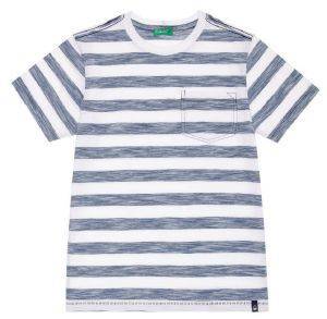 T-SHIRT BENETTON INDIGO BOY  / (82 CM)-(1-2 )