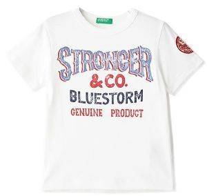 T-SHIRT BENETTON INDIGO BOY ΛΕΥΚΟ (90 CM)-(2 ΕΤΩΝ) T-SHIRT BENETTON INDIGO BOY ΛΕΥΚΟ (90 CM)-(2 ΕΤΩΝ)