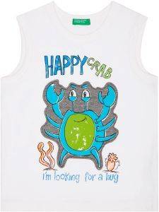 ΑΜΑΝΙΚΟ T-SHIRT BENETTON CALIFORNIAN BOY ΛΕΥΚΟ (82 CM)-(1-2 ΕΤΩΝ) ΑΜΑΝΙΚΟ T-SHIRT BENETTON CALIFORNIAN BOY ΛΕΥΚΟ (82 CM)-(1-2 ΕΤΩΝ)