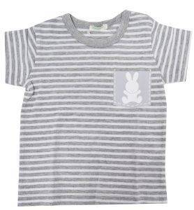 T-SHIRT BENETTON BASICO BABY ΡΙΓΕ ΓΚΡΙ/ΛΕΥΚΟ (74 CM)-(9-12 ΜΗΝΩΝ) T-SHIRT BENETTON BASICO BABY ΡΙΓΕ ΓΚΡΙ/ΛΕΥΚΟ (74 CM)-(9-12 ΜΗΝΩΝ)