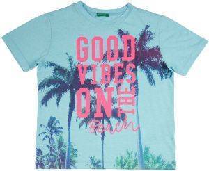 T-SHIRT BENETTON CALIFORNIAN BOY ΘΑΛΑΣΣΙ (90 CM)-(2 ΕΤΩΝ)