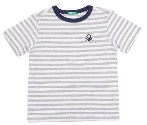 T-SHIRT BENETTON CA ΡΙΓΕ ΓΚΡΙ/ΛΕΥΚΟ (100 CM)-(3-4 ΕΤΩΝ) T-SHIRT BENETTON CA ΡΙΓΕ ΓΚΡΙ/ΛΕΥΚΟ (100 CM)-(3-4 ΕΤΩΝ)