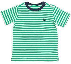 T-SHIRT BENETTON CA ΡΙΓΕ ΠΡΑΣΙΝΟ/ΛΕΥΚΟ (100 CM)-(3-4 ΕΤΩΝ) T-SHIRT BENETTON CA ΡΙΓΕ ΠΡΑΣΙΝΟ/ΛΕΥΚΟ (100 CM)-(3-4 ΕΤΩΝ)