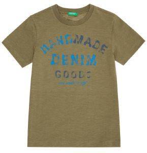 T-SHIRT BENETTON INDIGO BOY ΧΑΚΙ (100 CM)-(3-4 ΕΤΩΝ) T-SHIRT BENETTON INDIGO BOY ΧΑΚΙ (100 CM)-(3-4 ΕΤΩΝ)