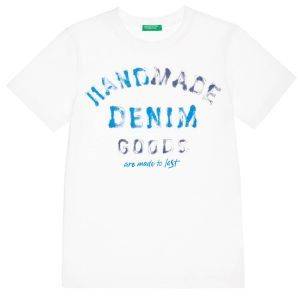 T-SHIRT BENETTON INDIGO BOY ΛΕΥΚΟ (82 CM)-(1-2 ΕΤΩΝ) T-SHIRT BENETTON INDIGO BOY ΛΕΥΚΟ (82 CM)-(1-2 ΕΤΩΝ)