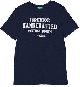 T-SHIRT BENETTON INDIGO BOY   (90 CM)-(2 )