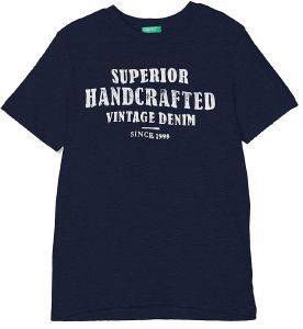 T-SHIRT BENETTON INDIGO BOY ΜΠΛΕ ΣΚΟΥΡΟ (110 CM)-(4-5 ΕΤΩΝ) T-SHIRT BENETTON INDIGO BOY ΜΠΛΕ ΣΚΟΥΡΟ (110 CM)-(4-5 ΕΤΩΝ)