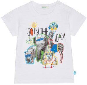 T-SHIRT BENETTON JUNGLE BABY BOY ΛΕΥΚΟ (62 CM)-(3-6 ΜΗΝΩΝ) T-SHIRT BENETTON JUNGLE BABY BOY ΛΕΥΚΟ (62 CM)-(3-6 ΜΗΝΩΝ)