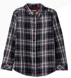 ΠΟΥΚΑΜΙΣΟ BENETTON IMPIANTO ΚΑΡΟ ΜΑΥΡΟ (100 CM)-(3-4 ΕΤΩΝ) ΠΟΥΚΑΜΙΣΟ BENETTON IMPIANTO ΚΑΡΟ ΜΑΥΡΟ (100 CM)-(3-4 ΕΤΩΝ)