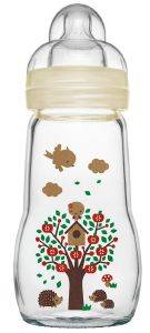 ΜΠΙΜΠΕΡΟ ΓΥΑΛΙΝΟ MAM FEEL GOOD ΜΕ ΘΗΛΗ ΣΙΛΙΚΟΝΗΣ ΚΡΕΜ 260ML