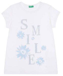 T-SHIRT BENETTON CA SMILE ΛΕΥΚΟ (82 C)-(1-2 ΕΤΩΝ) T-SHIRT BENETTON CA SMILE ΛΕΥΚΟ (82 C)-(1-2 ΕΤΩΝ)