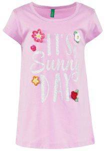 T-SHIRT BENETTON BEE FREE IT\'S A SUNDAY DAY  (100 CM)-(3-4 )