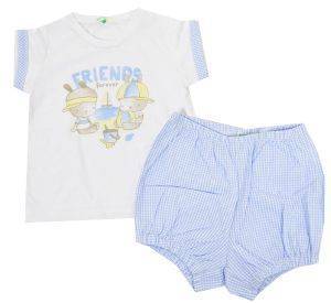 ΣΕΤ ΜΠΛΟΥΖΑ/ΣΟΡΤΣ BENETTON BASIC BABY ΛΕΥΚΟ/ΣΙΕΛ (68 CM)-(6-9 ΜΗΝΩΝ) ΣΕΤ ΜΠΛΟΥΖΑ/ΣΟΡΤΣ BENETTON BASIC BABY ΛΕΥΚΟ/ΣΙΕΛ (68 CM)-(6-9 ΜΗΝΩΝ)