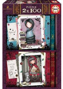 EDUCA PUZZLE LITTLE RED RIDING HOOD & RAPUNZEL (2X100 TMX)