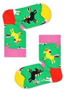 HAPPY SOCKS ΚΑΛΤΣΕΣ HAPPY SOCKS KIDS UNICORN SOCK KUNI01-7000 ΠΡΑΣΙΝΟ/ΠΟΛΥΧΡΩΜΟ (EU:22-24)