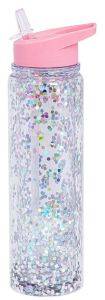 ΜΠΟΥΚAΛΙ XL GLITTER - PINK/SILVER A LITTLE LOVELY COMPANY ΜΠΟΥΚAΛΙ XL GLITTER - PINK/SILVER A LITTLE LOVELY COMPANY