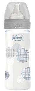ΓΥAΛΙΝΟ ΜΠΙΜΠΕΡO CHICCO WELL BEING UNISEX 0M+ 240ML ΓΥAΛΙΝΟ ΜΠΙΜΠΕΡO CHICCO WELL BEING UNISEX 0M+ 240ML
