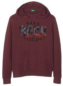 HOODIE BENETTON ROCK BOY ΜΩΒ (90 CM)-(2 ΕΤΩΝ) HOODIE BENETTON ROCK BOY ΜΩΒ (90 CM)-(2 ΕΤΩΝ)