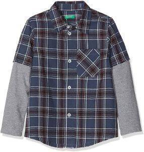 ΠΟΥΚΑΜΙΣΟ BENETTON VINTAGE ΚΑΡΟ ΜΠΛΕ ΣΚΟΥΡΟ (82 CM)-(1-2 ΕΤΩΝ) ΠΟΥΚΑΜΙΣΟ BENETTON VINTAGE ΚΑΡΟ ΜΠΛΕ ΣΚΟΥΡΟ (82 CM)-(1-2 ΕΤΩΝ)