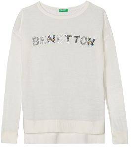 BENETTON ΠΟΥΛΟΒΕΡ BENETTON FOUNDATION TK ΕΚΡΟΥ (82 CM)-(1-2 ΕΤΩΝ)