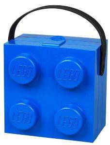 ������ ������� �� ������� LEGO LUNCH BOX WITH HANDLE BRIGHT BLUE 17X11.6X6.6CM