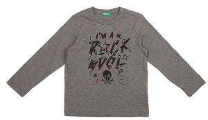 ΜΑΚΡΥΜΑΝΙΚΗ ΜΠΛΟΥΖΑ BENETTON ROCK BOY ΓΚΡΙ (130 CM)-(7-8 ΕΤΩΝ) ΜΑΚΡΥΜΑΝΙΚΗ ΜΠΛΟΥΖΑ BENETTON ROCK BOY ΓΚΡΙ (130 CM)-(7-8 ΕΤΩΝ)