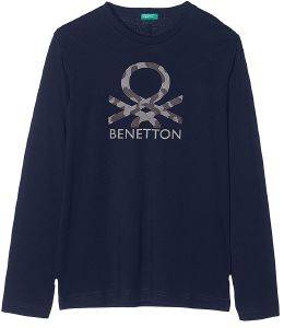 ΜΑΚΡΥΜΑΝΙΚΗ ΜΠΛΟΥΖΑ BENETTON BASIC ΜΠΛΕ ΣΚΟΥΡΟ (90 CM)-(2 ΕΤΩΝ) ΜΑΚΡΥΜΑΝΙΚΗ ΜΠΛΟΥΖΑ BENETTON BASIC ΜΠΛΕ ΣΚΟΥΡΟ (90 CM)-(2 ΕΤΩΝ)