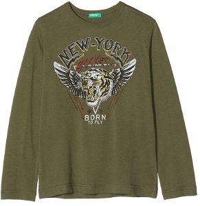ΜΑΚΡΥΜΑΝΙΚΗ ΜΠΛΟΥΖΑ BENETTON STREET ΧΑΚΙ (130 CM)-(7-8 ΕΤΩΝ) ΜΑΚΡΥΜΑΝΙΚΗ ΜΠΛΟΥΖΑ BENETTON STREET ΧΑΚΙ (130 CM)-(7-8 ΕΤΩΝ)