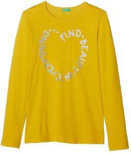 ΜΠΛΟΥΖΑ ΜΑΚΡΥΜΑΝΙΚΗ BENETTON FUNZIONE 1 GIRL ΜΟΥΣΤΑΡΔΙ (110 CM)-(4-5 ΕΤΩΝ) ΜΠΛΟΥΖΑ ΜΑΚΡΥΜΑΝΙΚΗ BENETTON FUNZIONE 1 GIRL ΜΟΥΣΤΑΡΔΙ (110 CM)-(4-5 ΕΤΩΝ)