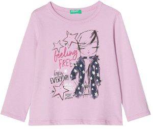 ΜΠΛΟΥΖΑ ΜΑΚΡΥΜΑΝΙΚΗ BENETTON 4 STREET GIRL ΛΙΛΑ (100 CM)-(3-4 ΕΤΩΝ) ΜΠΛΟΥΖΑ ΜΑΚΡΥΜΑΝΙΚΗ BENETTON 4 STREET GIRL ΛΙΛΑ (100 CM)-(3-4 ΕΤΩΝ)