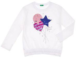 ΜΠΛΟΥΖΑ ΜΑΚΡΥΜΑΝΙΚΗ BENETTON FUNZIONE GIRL ΛΕΥΚΟ (82 CM)-(1-2 ΕΤΩΝ) ΜΠΛΟΥΖΑ ΜΑΚΡΥΜΑΝΙΚΗ BENETTON FUNZIONE GIRL ΛΕΥΚΟ (82 CM)-(1-2 ΕΤΩΝ)