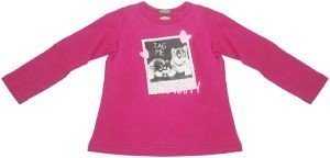 ΜΠΛΟΥΖΑ ΜΑΚΡΥΜΑΝΙΚΗ BENETTON TSHIRTMAN GIRL ΦΟΥΞΙΑ (90 CM)-(2 ΕΤΩΝ)