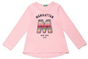 ΜΠΛΟΥΖΑ ΜΑΚΡΥΜΑΝΙΚΗ BENETTON FUNZIONE 1 GIRL ΡΟΖ (90 CM)-(2 ΕΤΩΝ) ΜΠΛΟΥΖΑ ΜΑΚΡΥΜΑΝΙΚΗ BENETTON FUNZIONE 1 GIRL ΡΟΖ (90 CM)-(2 ΕΤΩΝ)