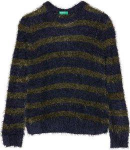 ΠΟΥΛΟΒΕΡ BENETTON STREET GIRL SET ΣΚΟΥΡΟ ΜΠΛΕ/ΛΑΔΙ