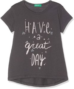 T-SHIRT BENETTON FUNZIONE GIRL ΑΝΘΡΑΚΙ T-SHIRT BENETTON FUNZIONE GIRL ΑΝΘΡΑΚΙ