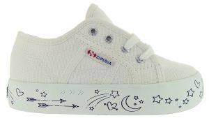  SUPERGA 2730 KIDS PRINTED PLATFORM S31121W  (EU:26)