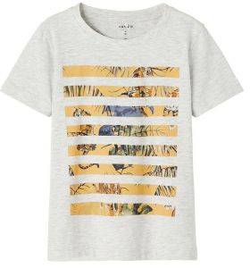 T-SHIRT NAME IT 13190423 NMMJAMIE SS TOP ΓΚΡΙ ΜΕΛΑΝΖΕ (104 CM)-(4 ΕΤΩΝ)