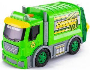 ROAD RIPPERS ΟΧΗΜΑ ROAD RIPPERS CITY SERVICE FLEET - GARBAGE TRUCK ΠΡΑΣΙΝΟ 1/18