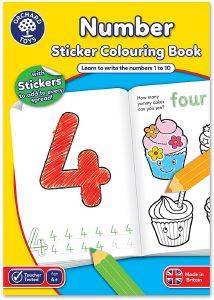 ORCHARD TOYS NUMBER COLOURING BOOK