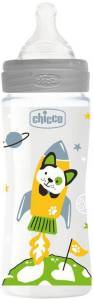 ΜΠΙΜΠΕΡΟ ΠΛΑΣΤΙΚΟ CHICCO WB UNISEX ΜΕ ΘΗΛΗ ΣΙΛΙΚΟΝΗ 330ML 4Μ+